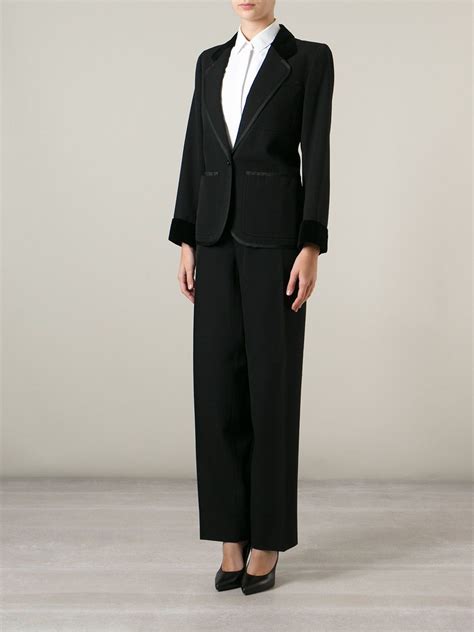 saint laurent trouser suit